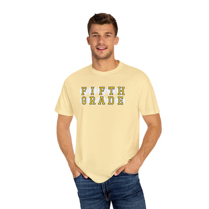 FIFTH GRADE YELLOW PLAYER LETTERS T-SHIRT