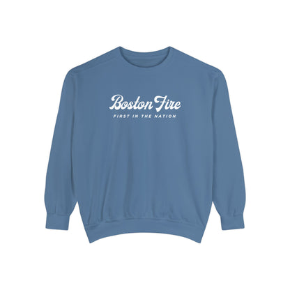 BOSTON FIRE STONEWASHED CREWNECK