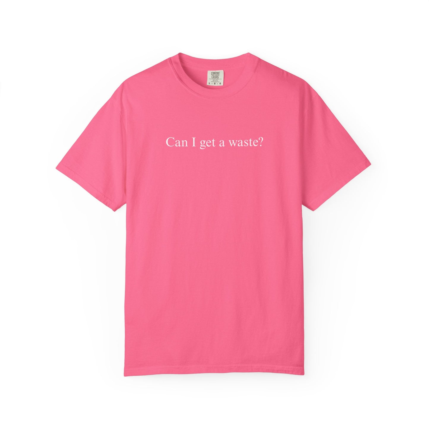 CAN I GET A WASTE? COMFORT COLORS T-SHIRT