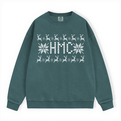 HMC UGLY SWEATER COMFORT COLORS CREWNECK