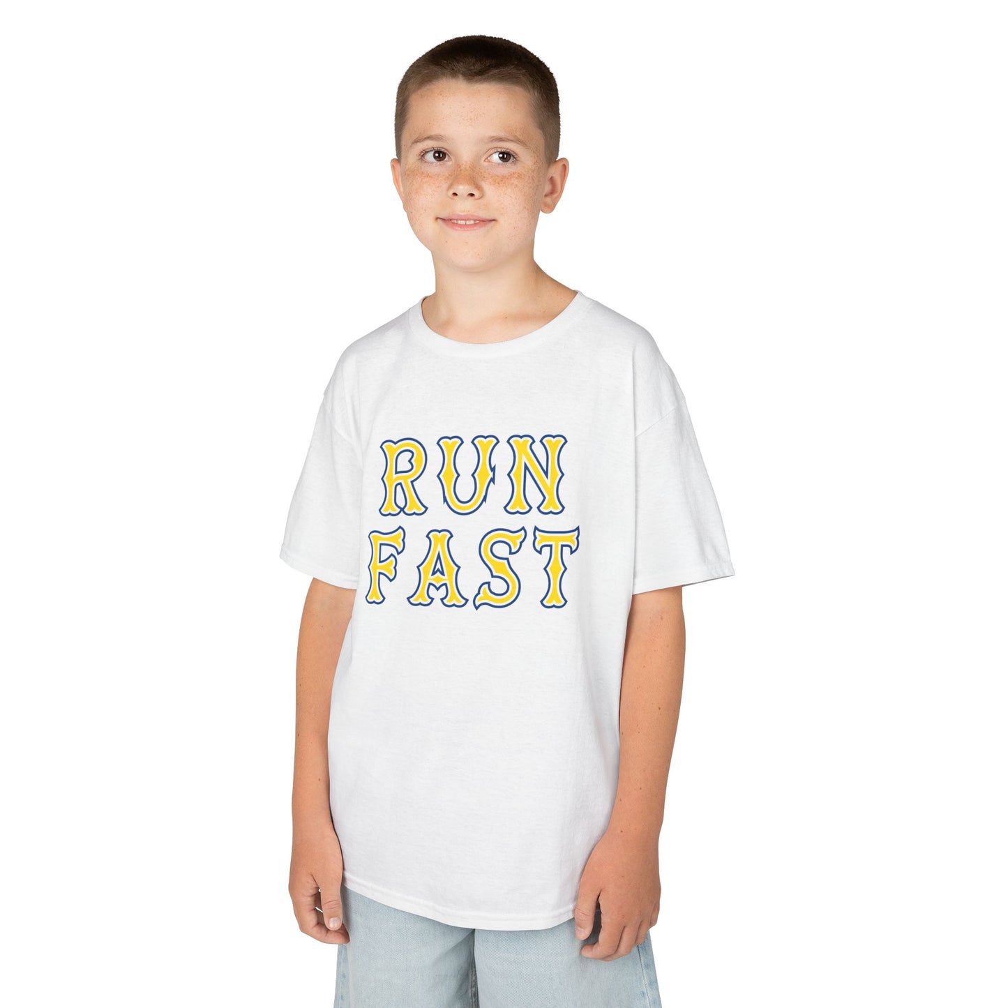 KIDS RUN FAST COTTON TEE