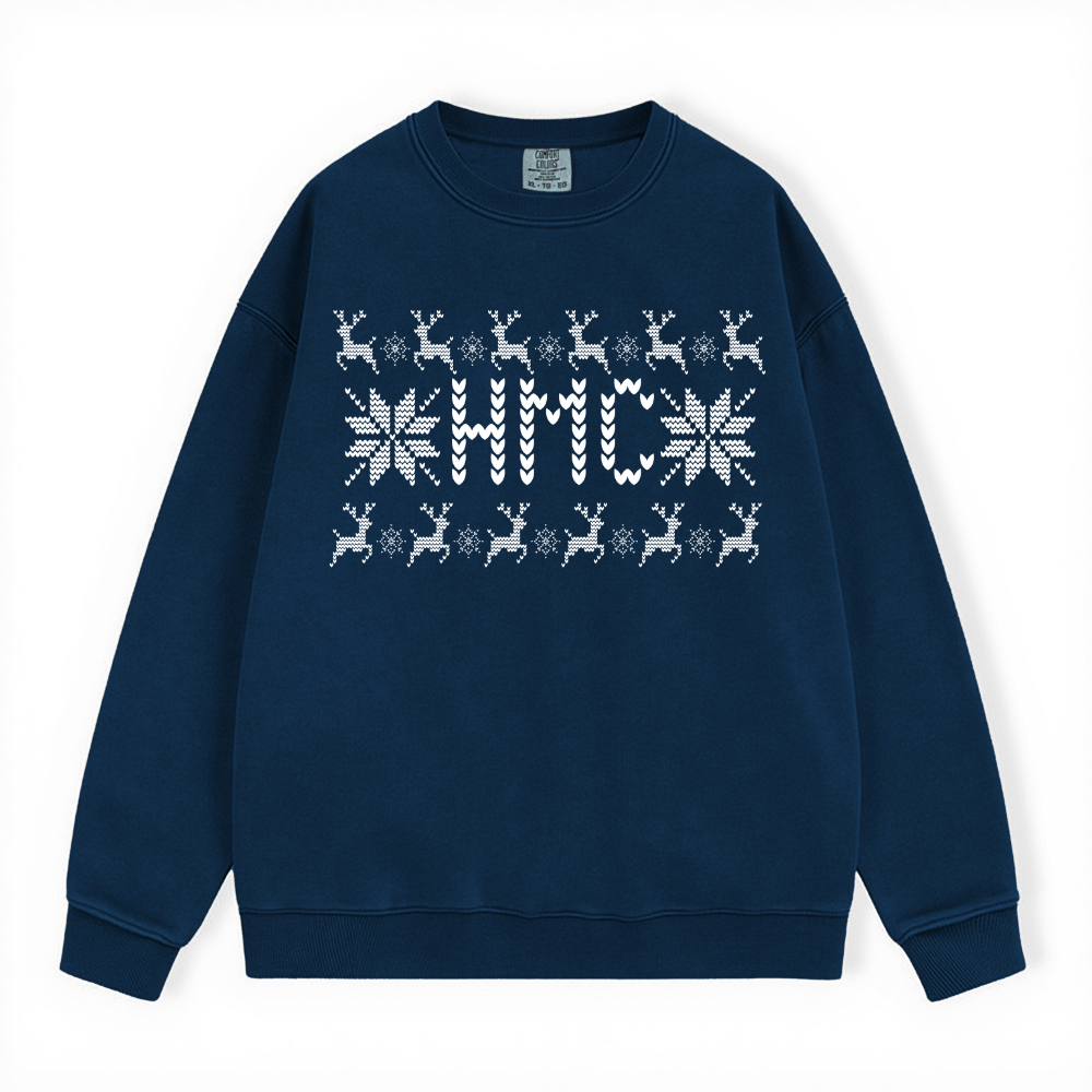 HMC UGLY SWEATER COMFORT COLORS CREWNECK