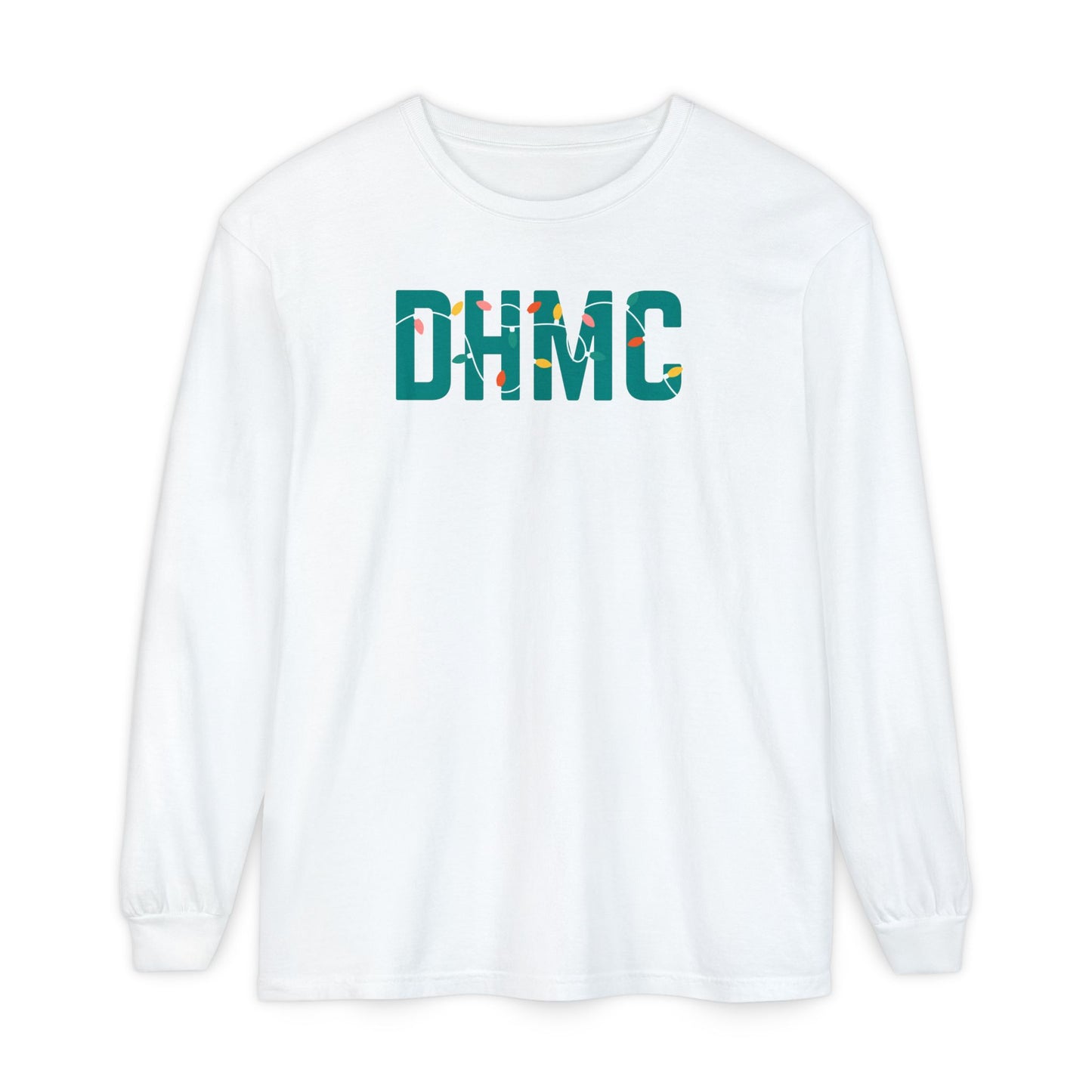 DHMC HOLIDAY LIGHTS LONG SLEEVE - WHITE