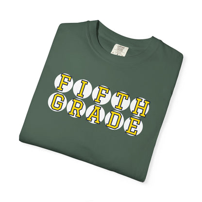FIFTH GRADE YELLOW PLAYER LETTERS T-SHIRT