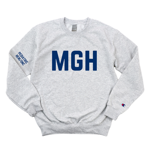 NAVY MGH PEDIATRIC HEM/ONC CHAMPION CREWNECK