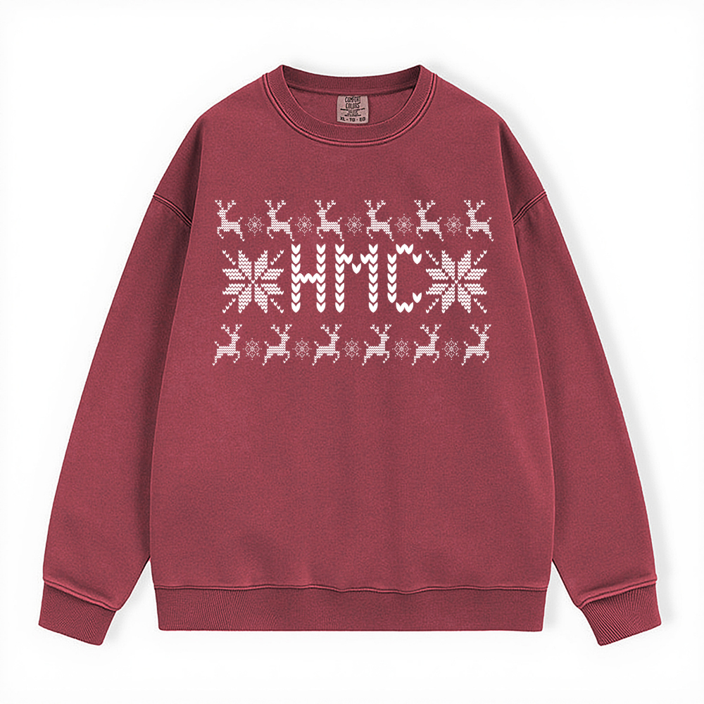 HMC UGLY SWEATER COMFORT COLORS CREWNECK