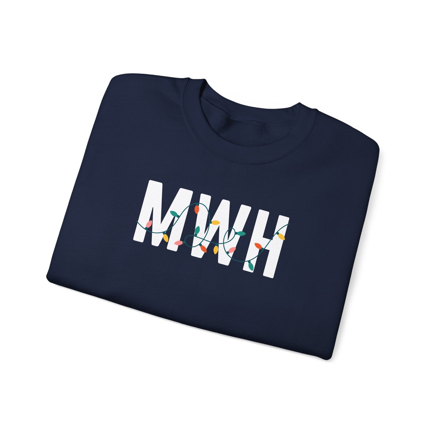 MWH HOLIDAY LIGHTS HEAVY BLEND CREWNECK