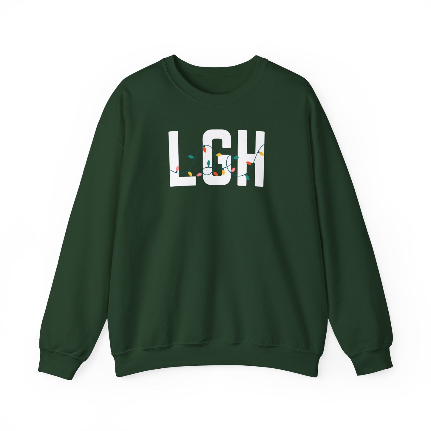 LGH HOLIDAY LIGHTS HEAVY BLEND CREWNECK