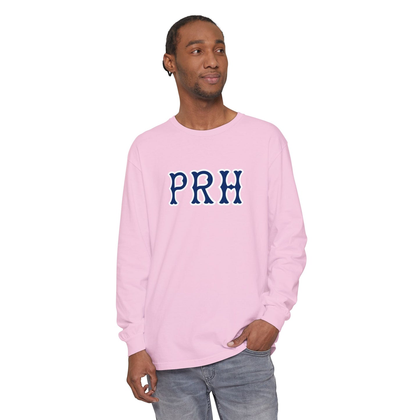 PRH NAVY SOX LETTERS LONG SLEEVE