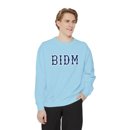 BIDM NAVY SOX LETTERS CRWNECK