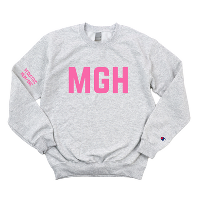 PINK MGH PEDIATRIC HEM/ONC CHAMPION CREWNECK