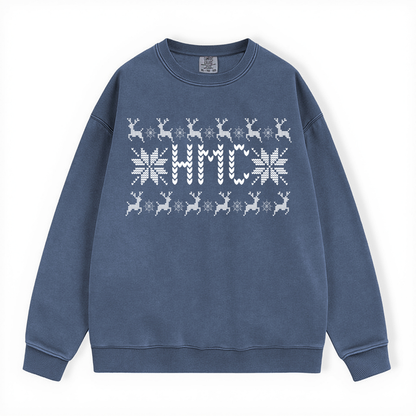 HMC UGLY SWEATER COMFORT COLORS CREWNECK