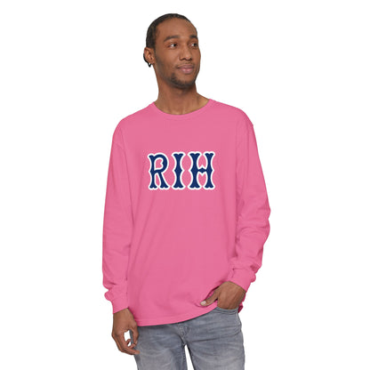 RIH NAVY SOX LETTERS LONG SLEEVE