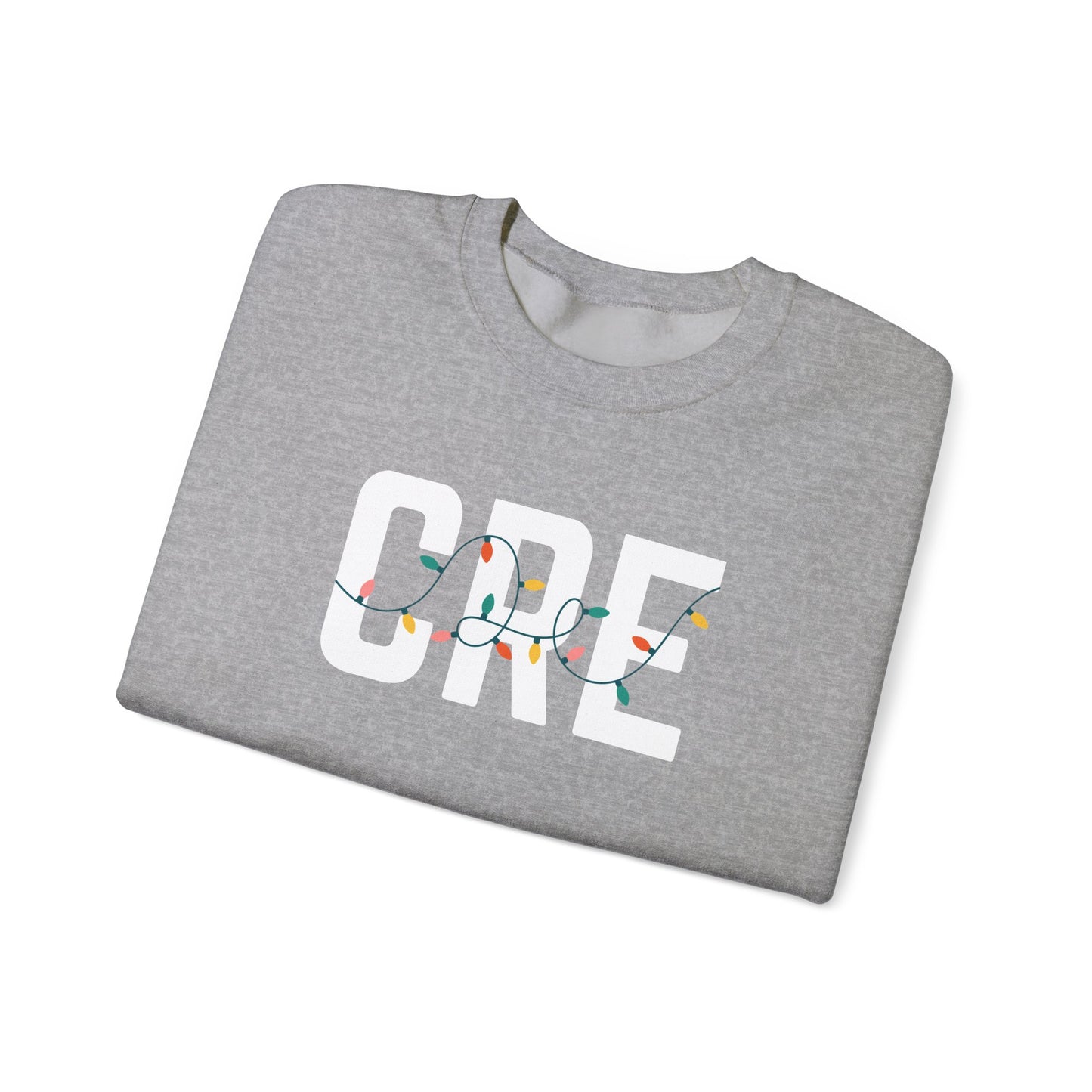 CRE HOLIDAY LIGHTS HEAVY BLEND CREWNECK