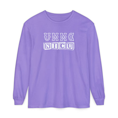 UMMC BLOCK LETTERS NICU LONG SLEEVE