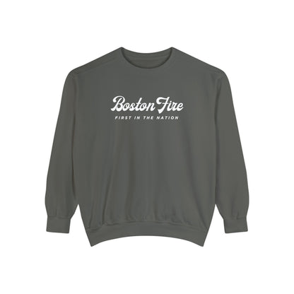 BOSTON FIRE STONEWASHED CREWNECK