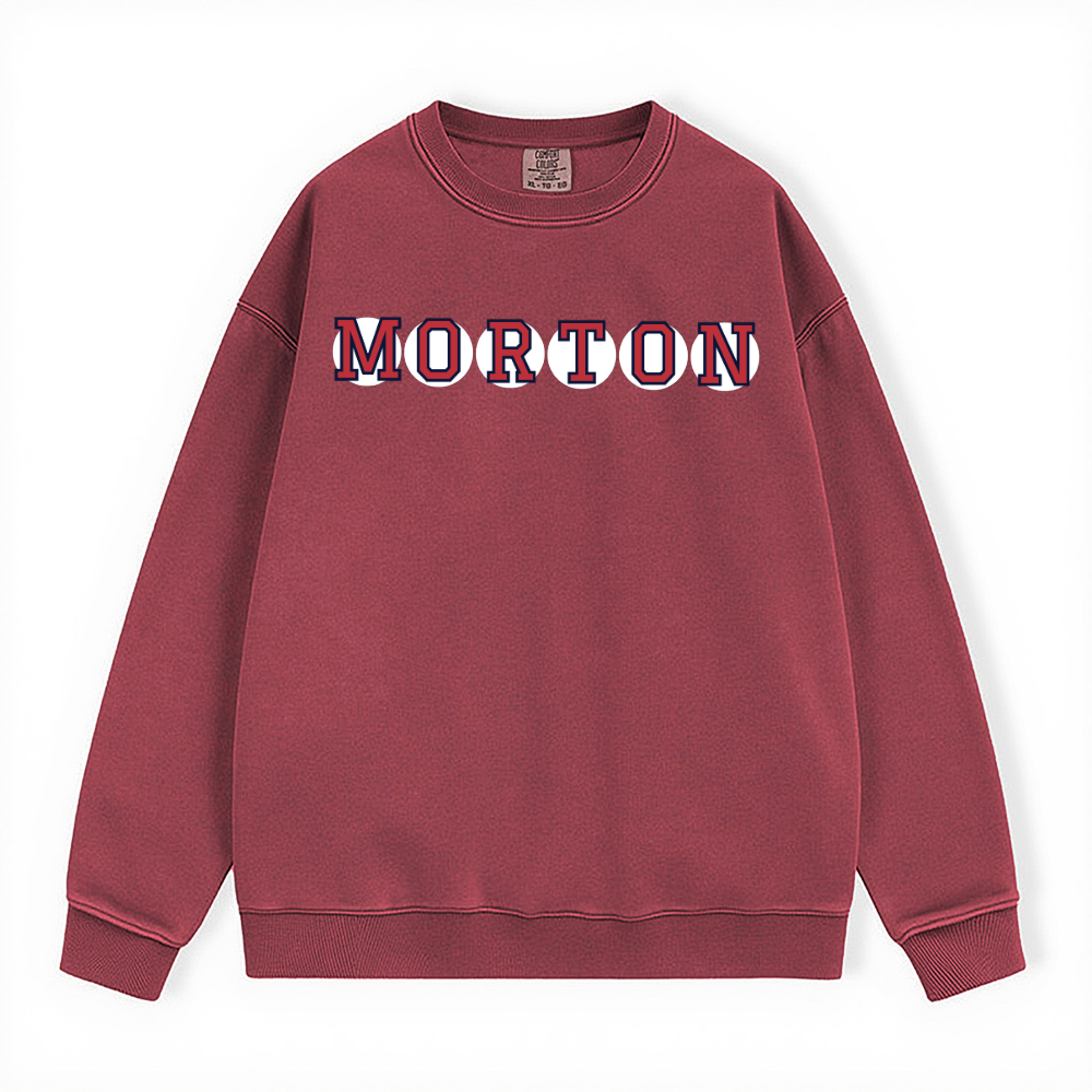 MORTON RETIRED SOX LETTER CREWNECK