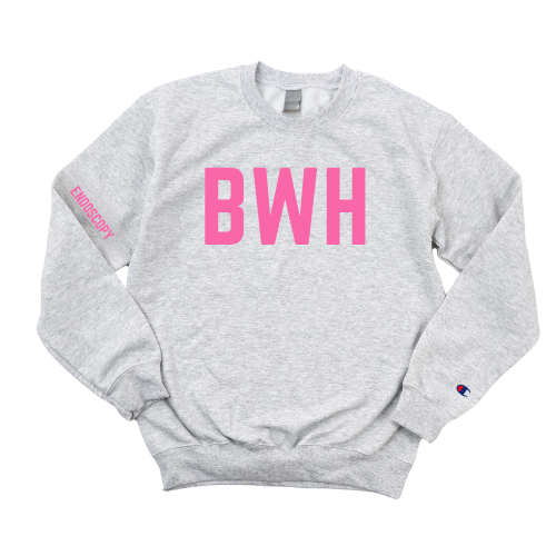 PINK BWH RN ENDOSCOPY CHAMPION CREWNECK