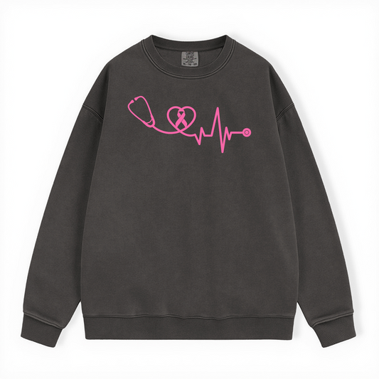 BREAST CANCER AWARENESS COMFORT COLORS CREWNECK