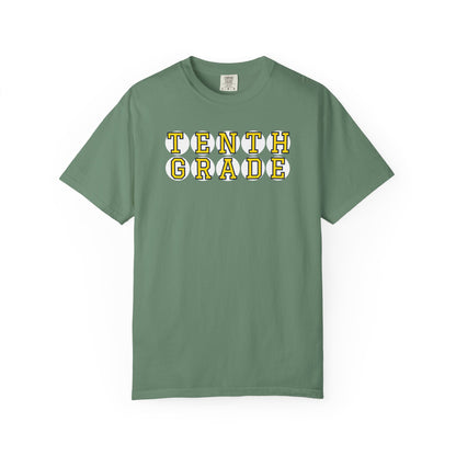 TENTH GRADE YELLOW PLAYER LETTERS T-SHIRT