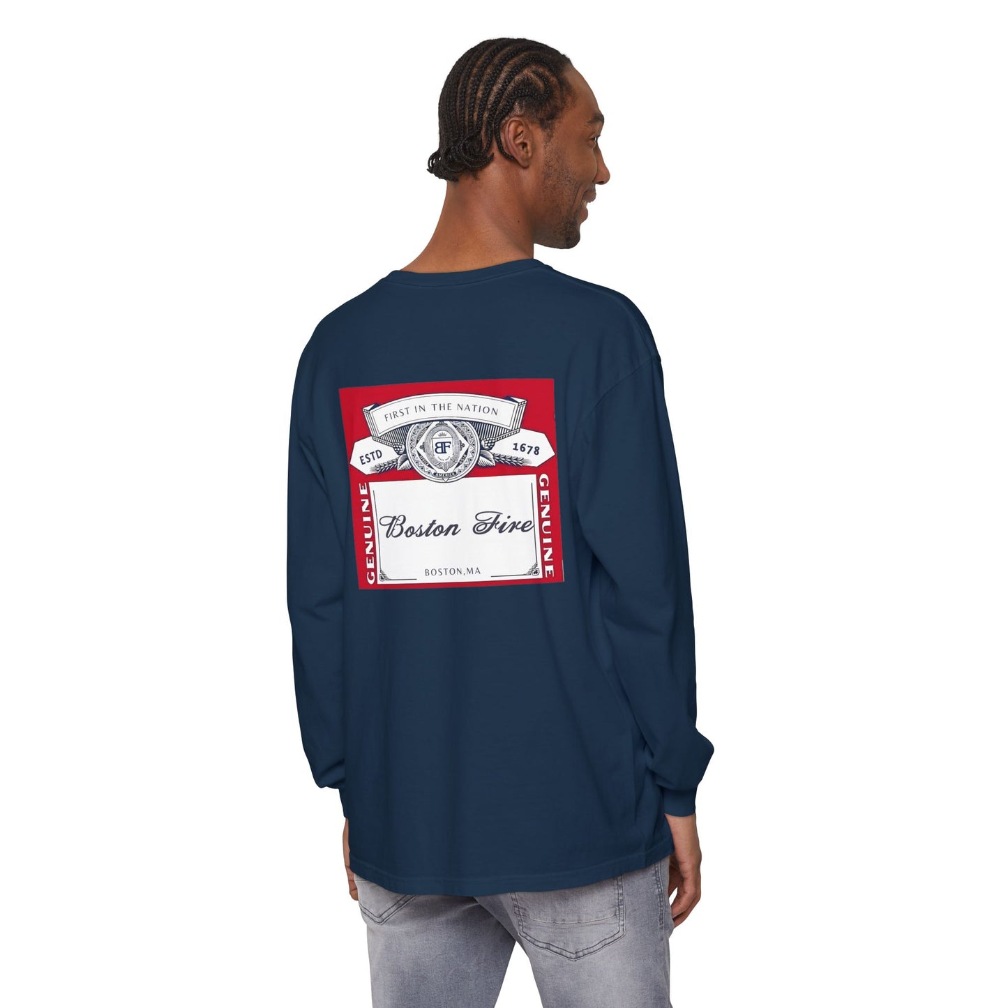 BOSTON FIRE CROWN LABEL LONG SLEEVE