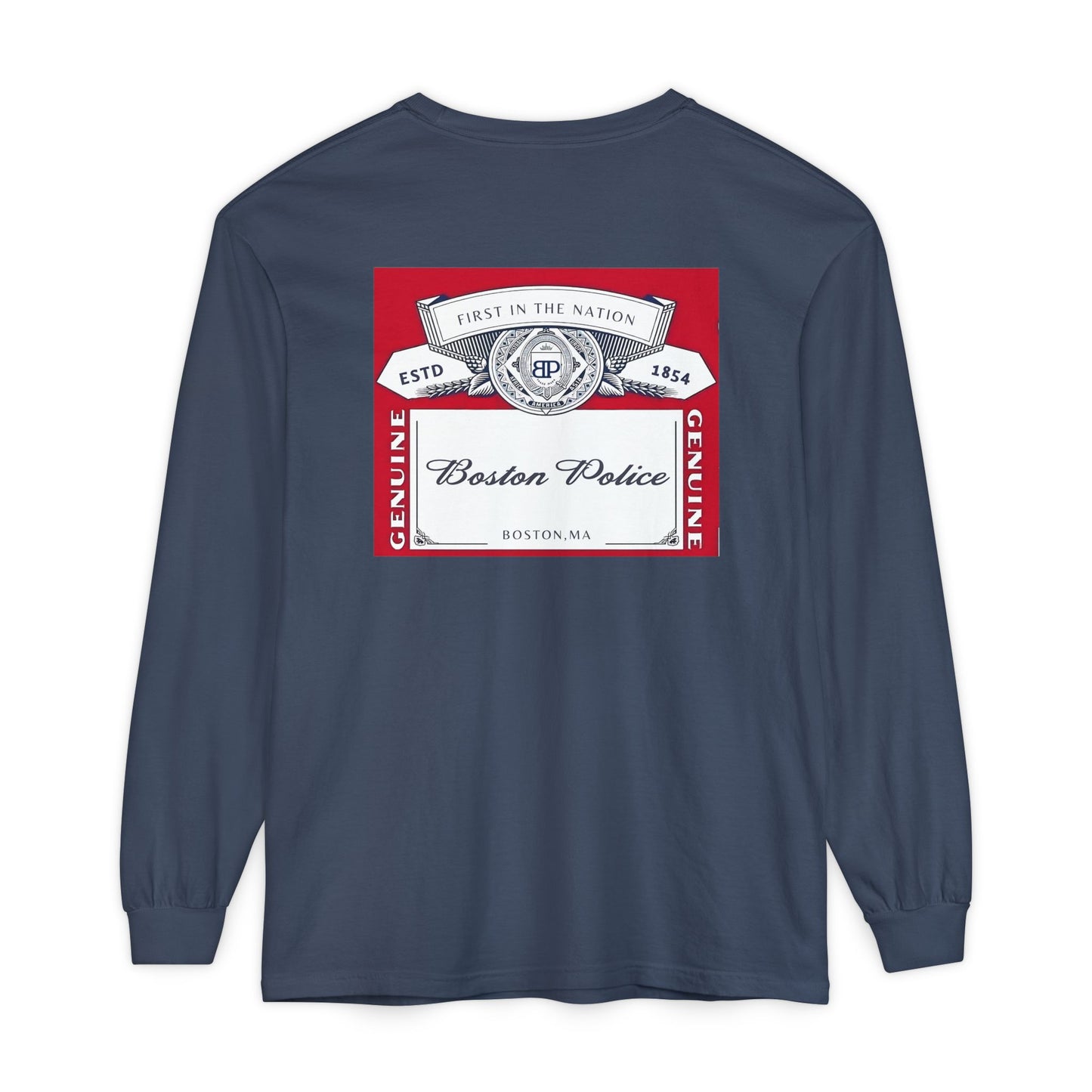 BOSTON POLICE CROWN LABEL LONG SLEEVE
