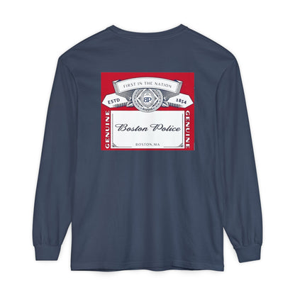 BOSTON POLICE CROWN LABEL LONG SLEEVE