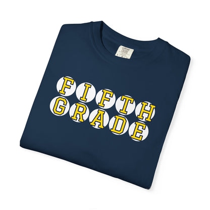 FIFTH GRADE YELLOW PLAYER LETTERS T-SHIRT
