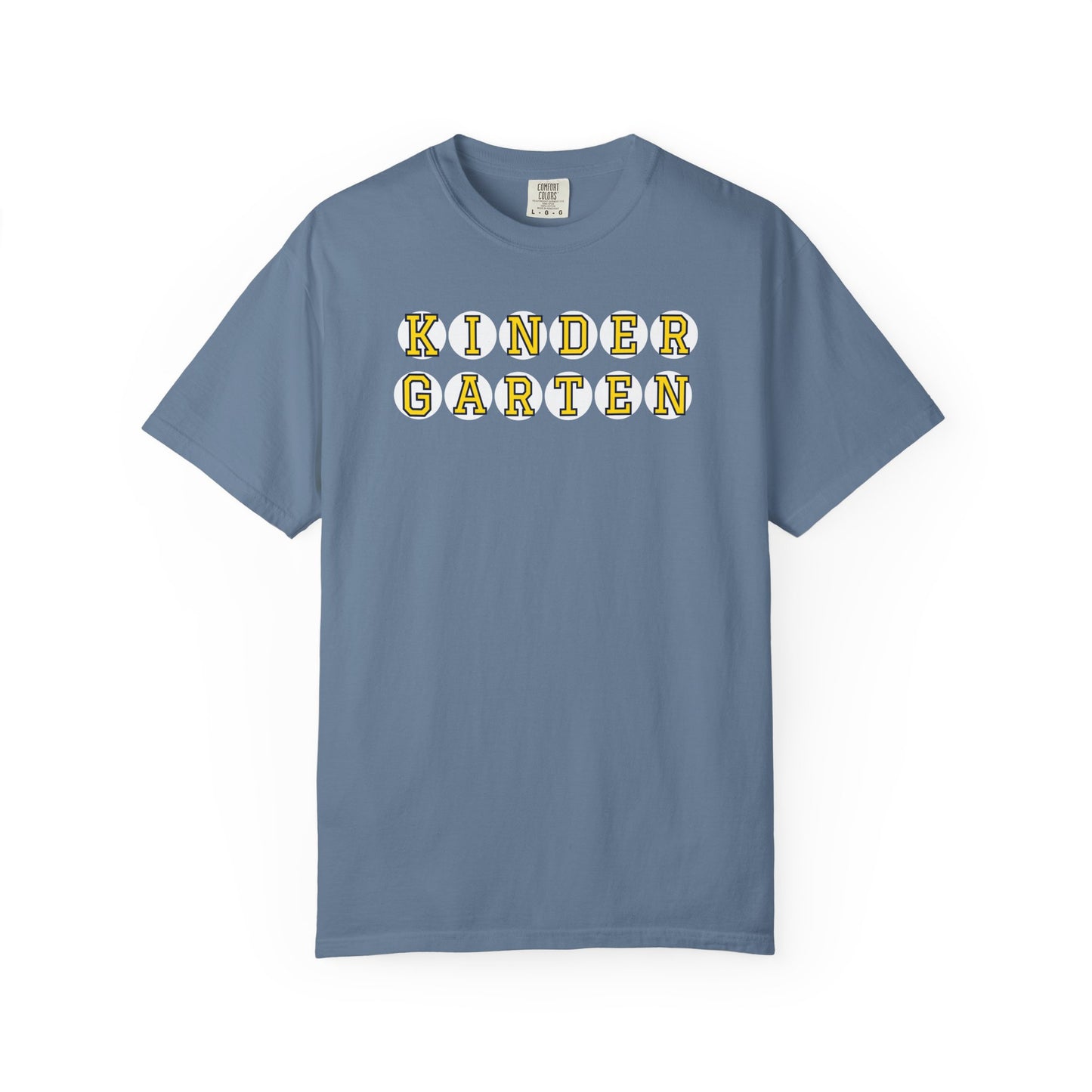 KINDERGARTEN YELLOW PLAYER NUMBER T-SHIRT