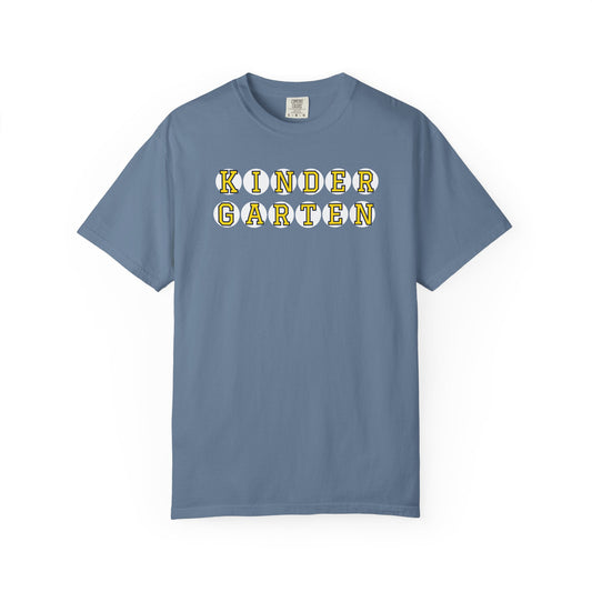 KINDERGARTEN YELLOW PLAYER NUMBER T-SHIRT