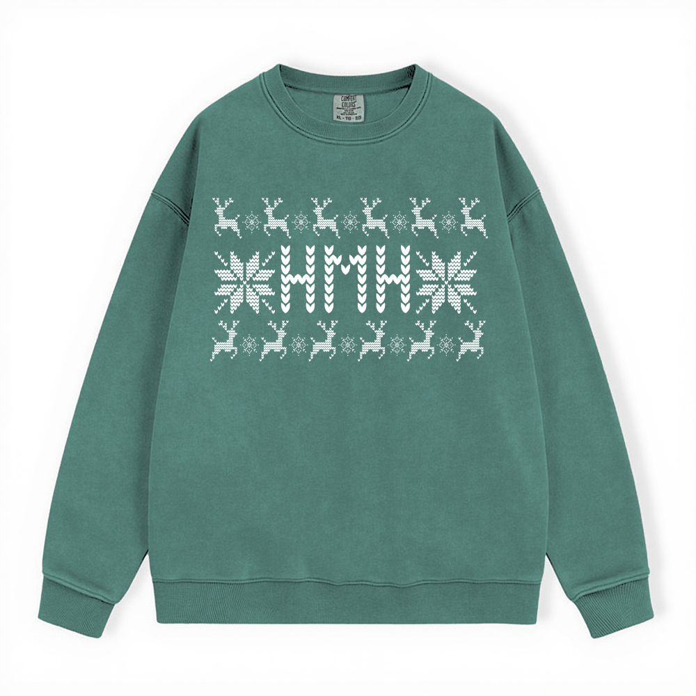 HMH UGLY SWEATER COMFORT COLORS CREWNECK