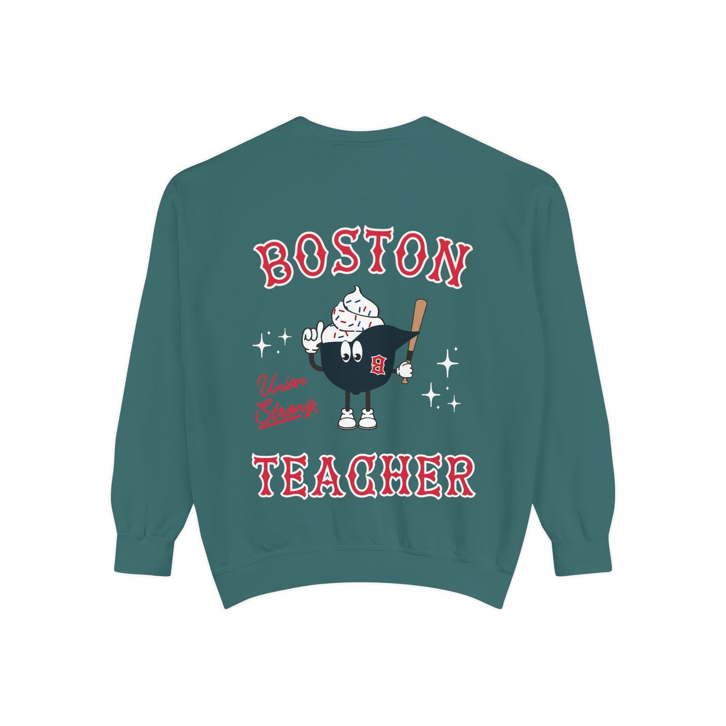 BOSTON TEACHER ICE CREAM COMFORT COLORS CREWNECK