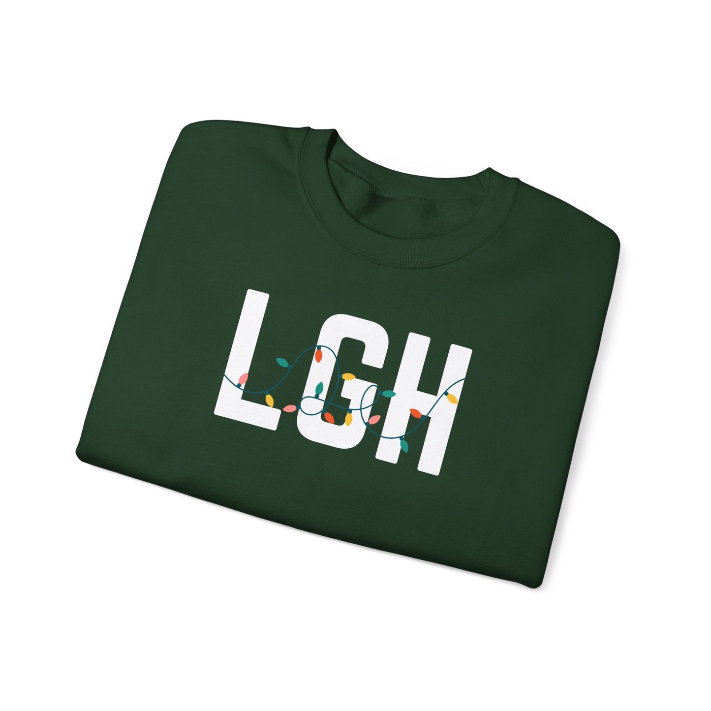 LGH HOLIDAY LIGHTS HEAVY BLEND CREWNECK