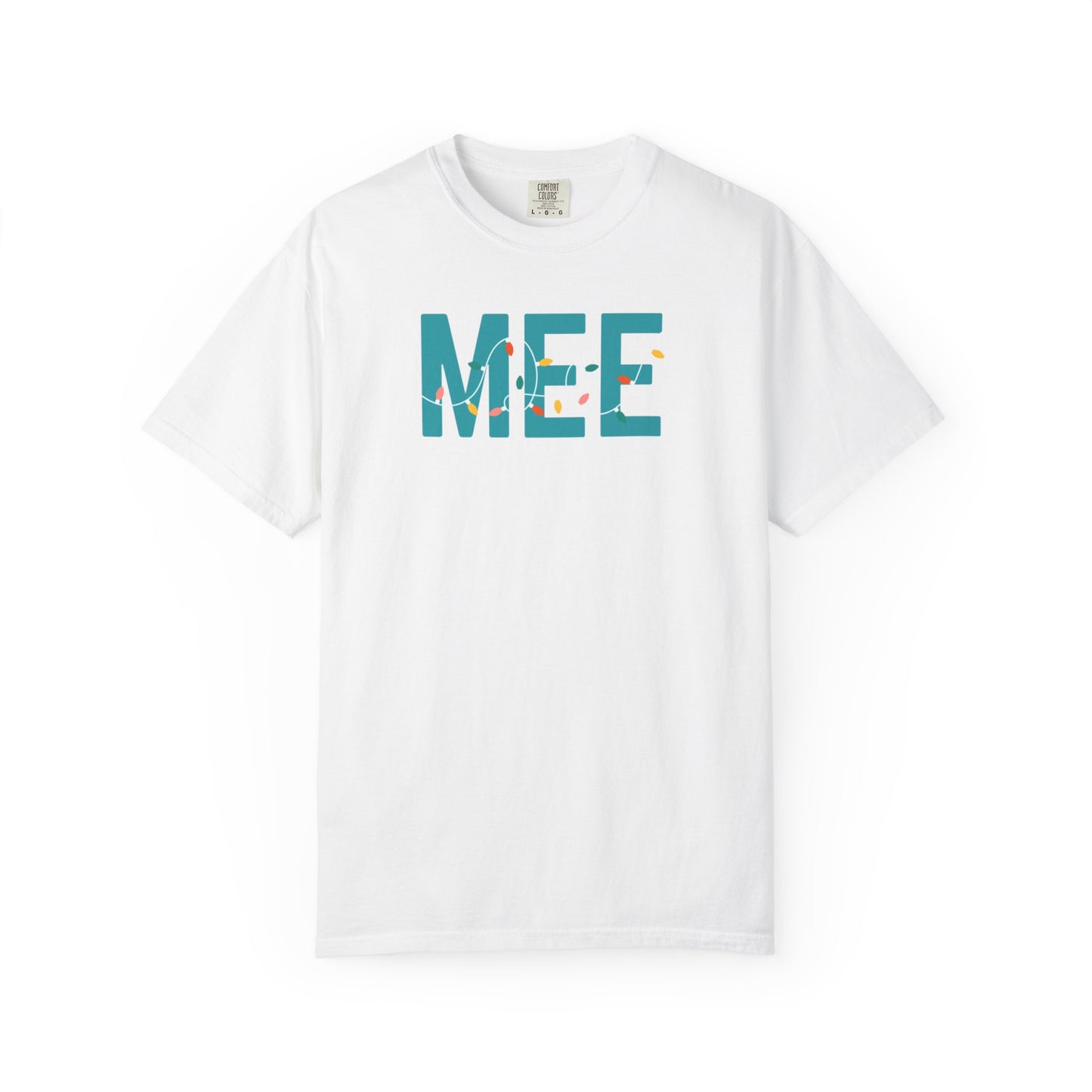 MEE HOLIDAY LIGHTS T-SHIRT - WHITE