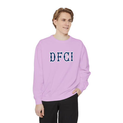 DFCI NAVY SOX LETTERS CRWNECK