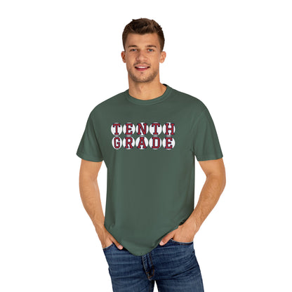 TENTH GRADE RED PLAYER LETTERS T-SHIRT