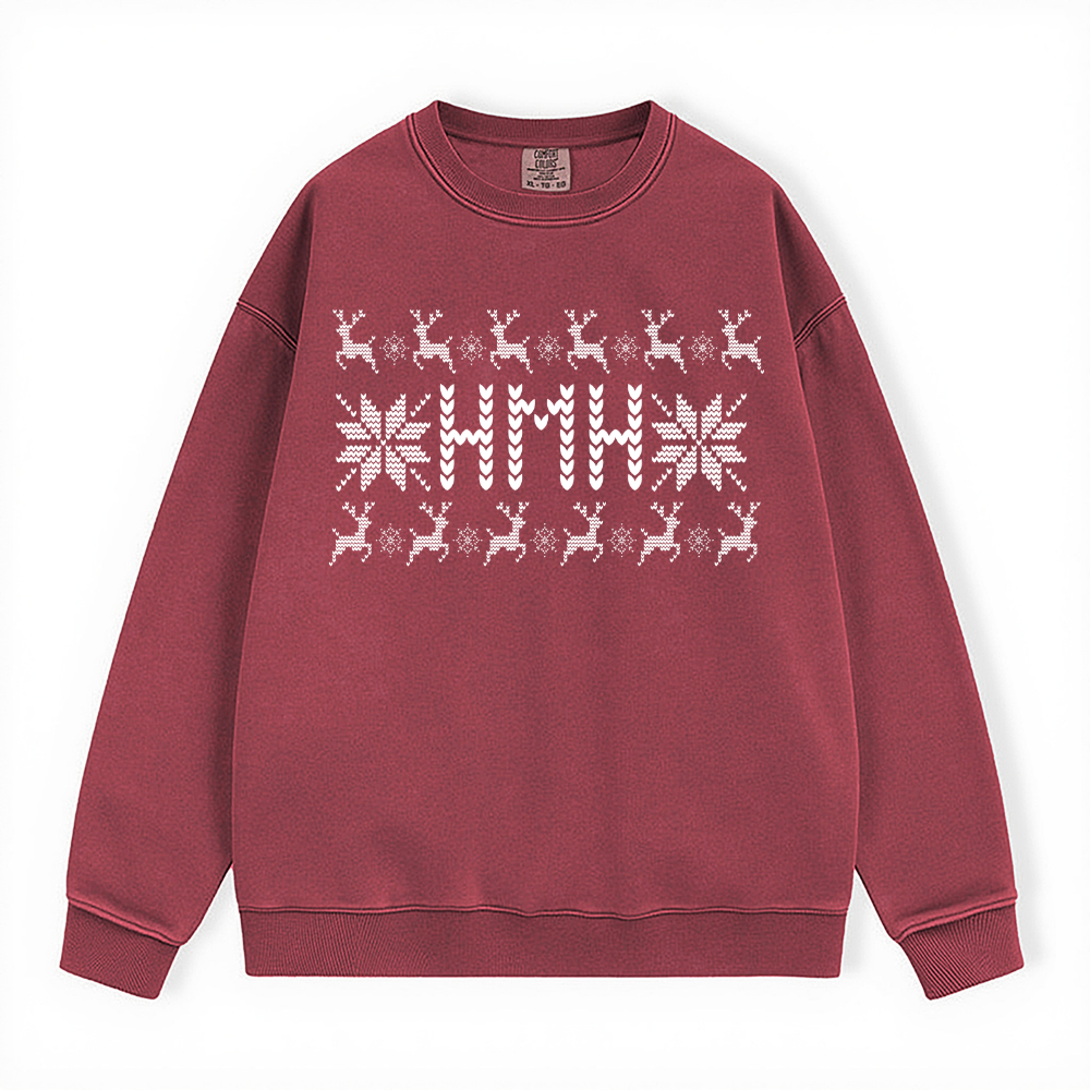 HMH UGLY SWEATER COMFORT COLORS CREWNECK