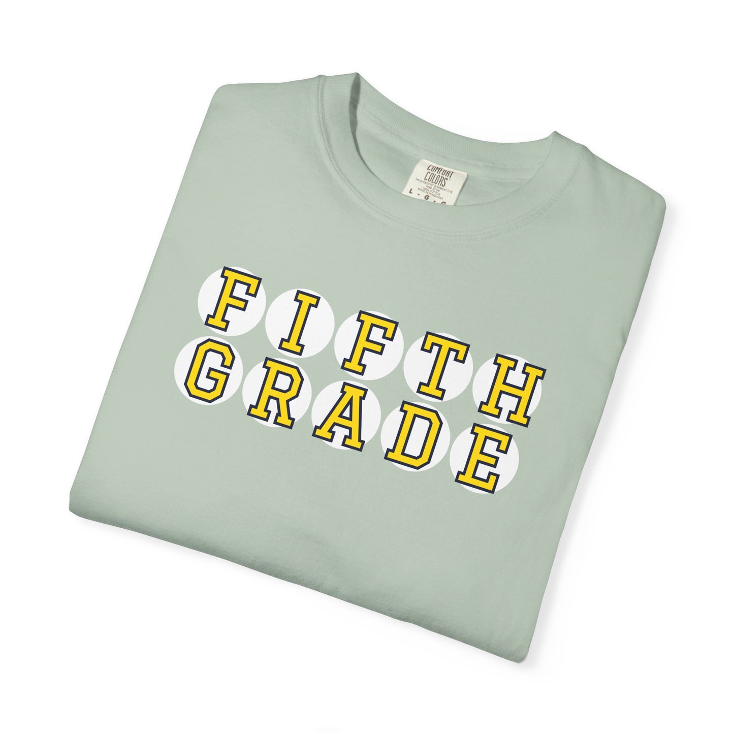 FIFTH GRADE YELLOW PLAYER LETTERS T-SHIRT