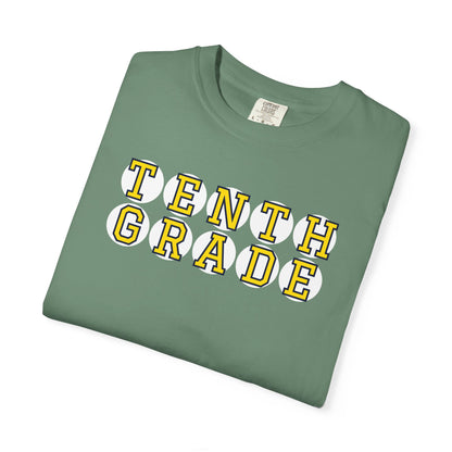 TENTH GRADE YELLOW PLAYER LETTERS T-SHIRT