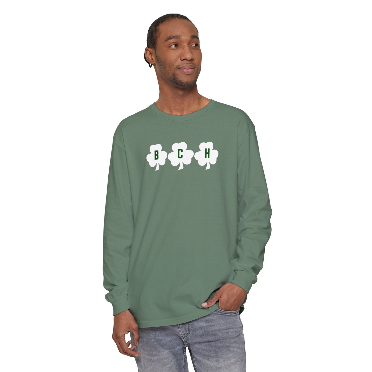 GREEN BCH SHAMROCK LONG SLEEVE