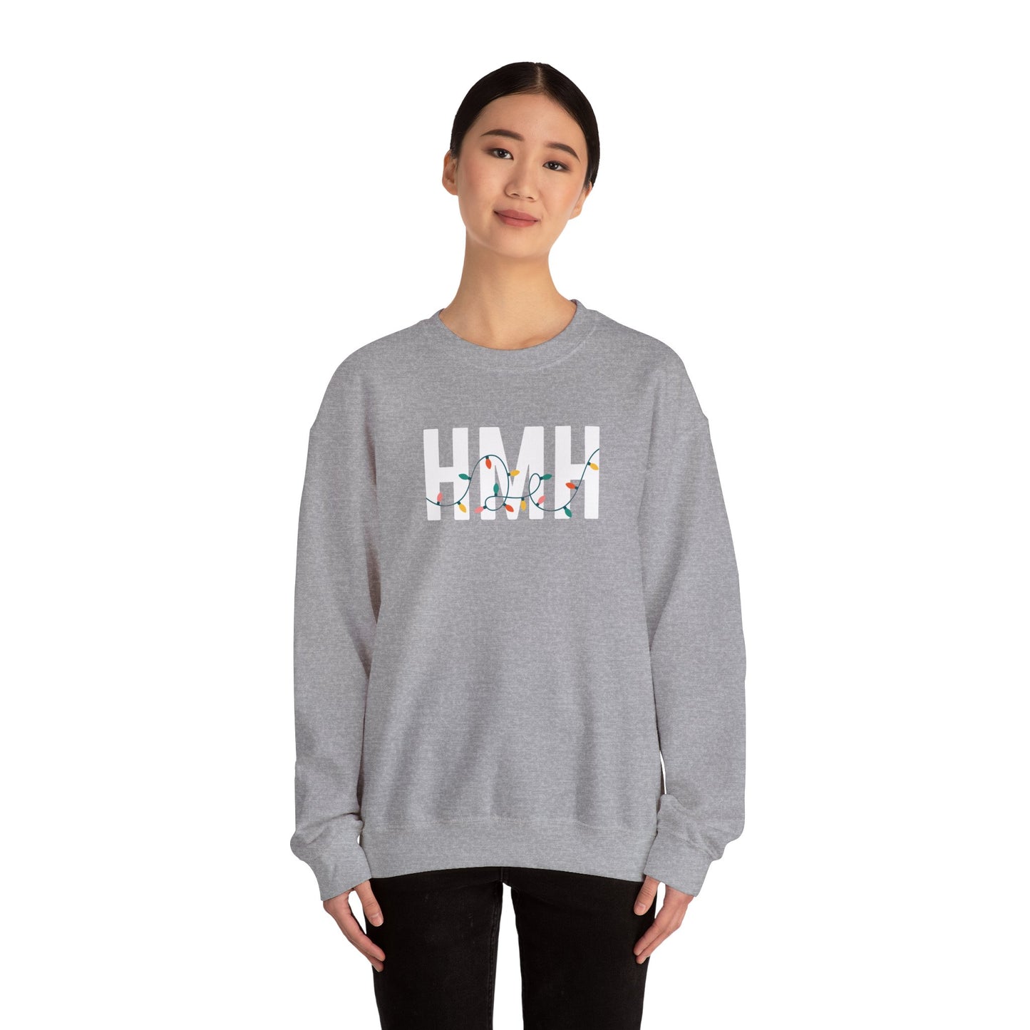 HMH HOLIDAY LIGHTS HEAVY BLEND CREWNECK
