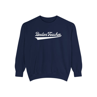 BOSTON TEACHER COMFORT COLORS CREWNECK