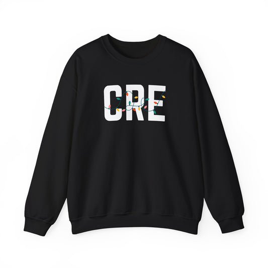 CRE HOLIDAY LIGHTS HEAVY BLEND CREWNECK