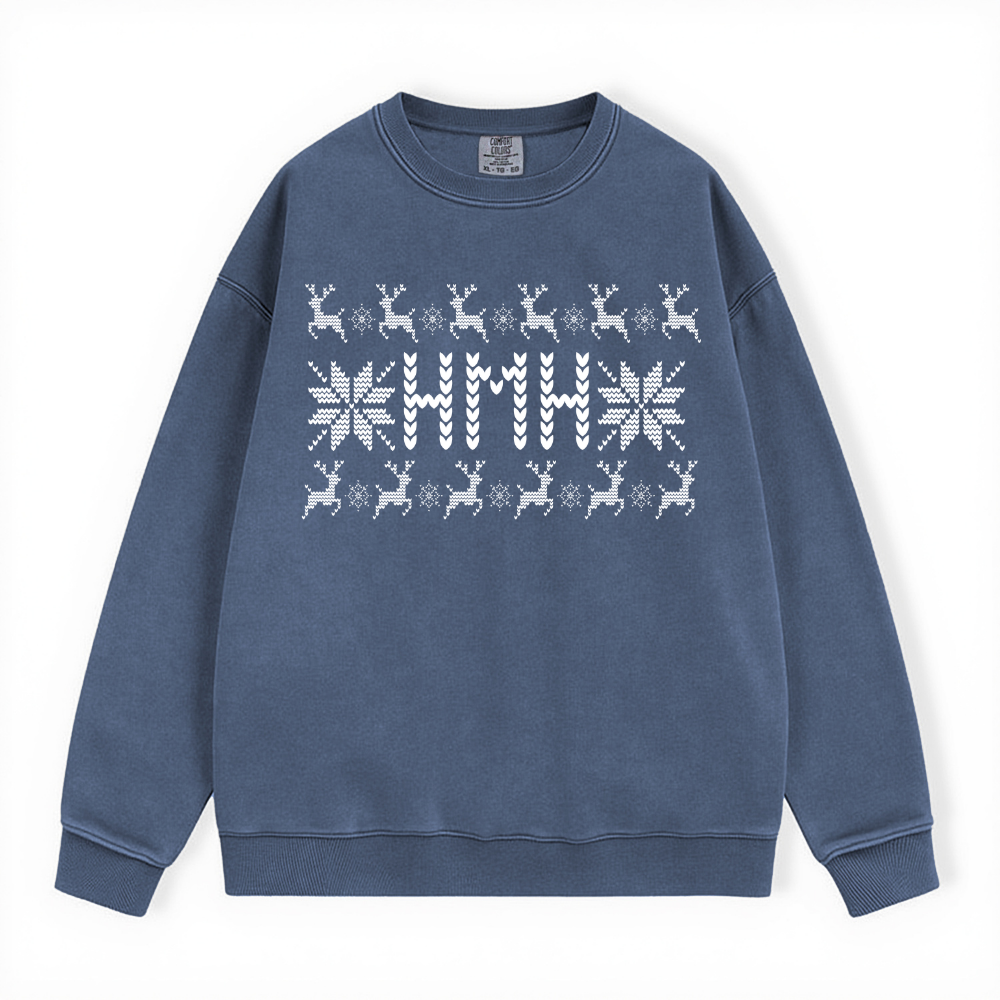 HMH UGLY SWEATER COMFORT COLORS CREWNECK