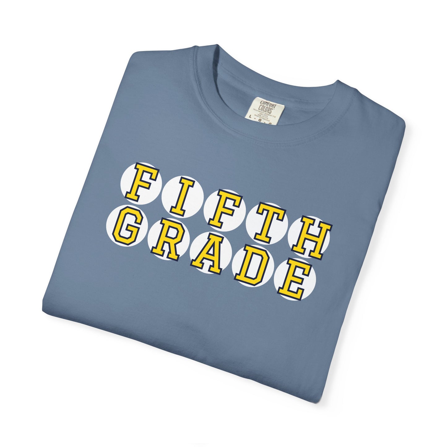 FIFTH GRADE YELLOW PLAYER LETTERS T-SHIRT