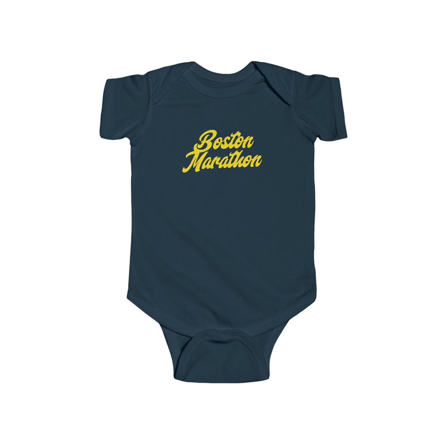 BOSTON MARATHON VINTAGE SCRIPT INFANT ONSIE