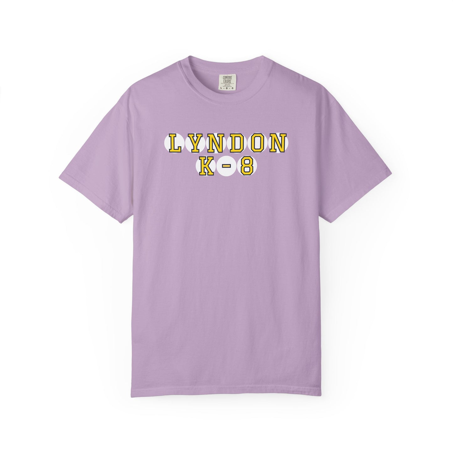 LYNDON K-8 YELLOW PLAYER LETTERS T-SHIRT