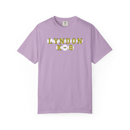 LYNDON K-8 YELLOW PLAYER LETTERS T-SHIRT