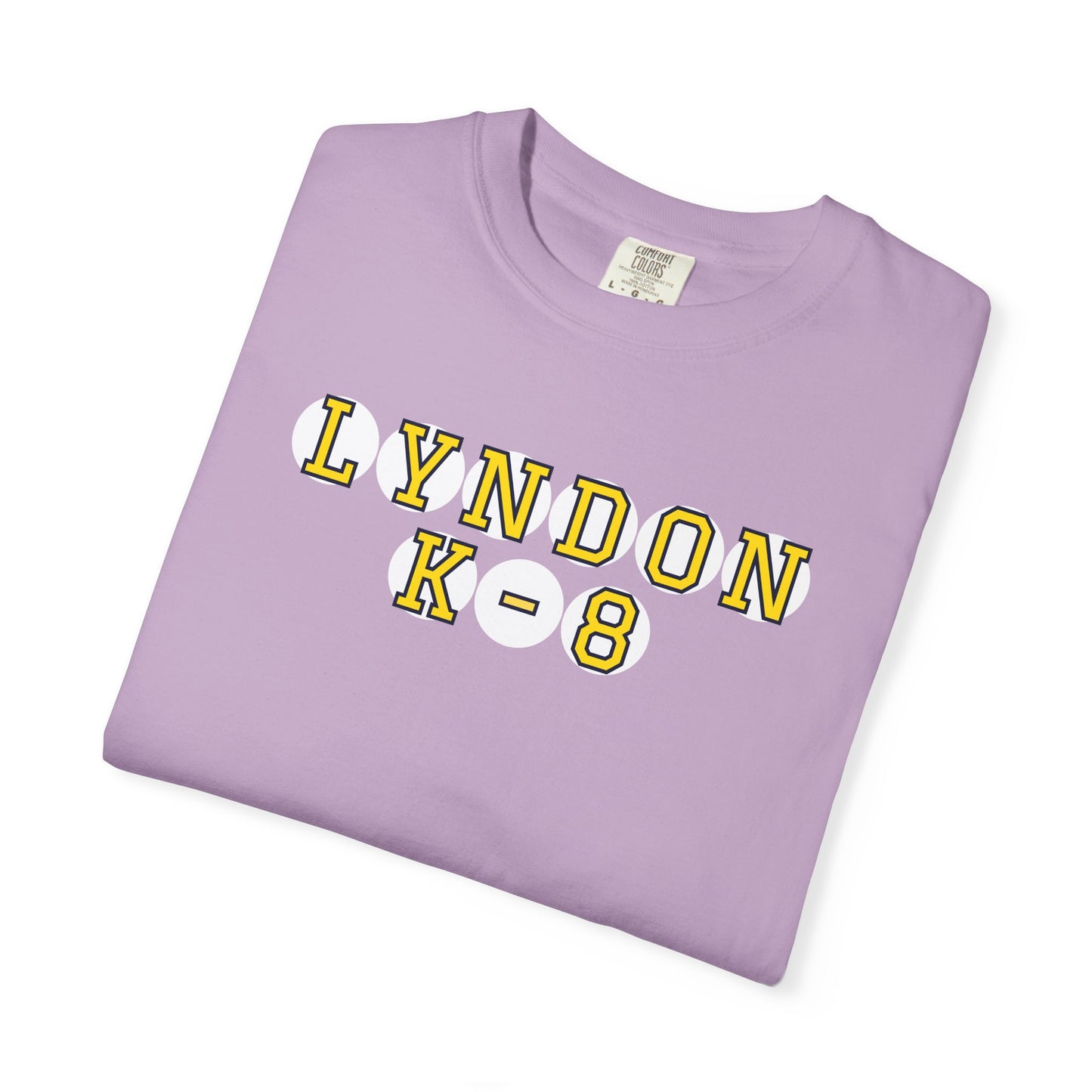 LYNDON K-8 YELLOW PLAYER LETTERS T-SHIRT