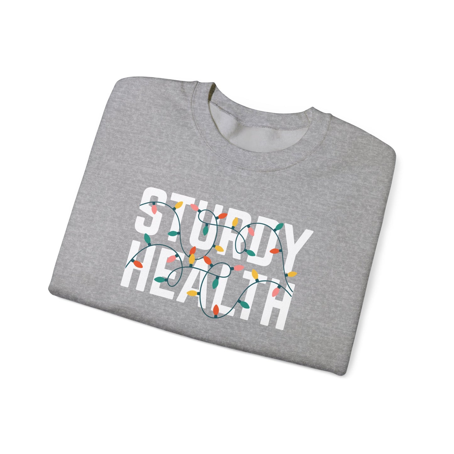 STURDY HEALTH HOLIDAY LIGHTS HEAVY BLEND CREWNECK